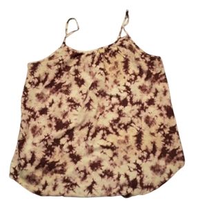 FADED GLORY THIN TIE-DYE TANKTOP, PURPLE, WHITE